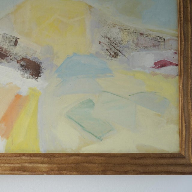 20th Century Abstract Expressionist Landscape Original Painting by Linda Kolar (D. 2020) For Sale - Image 9 of 13