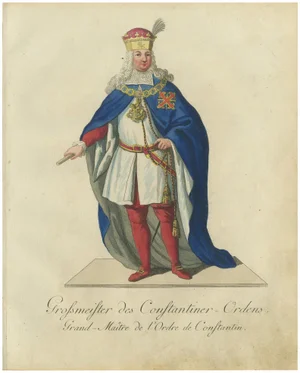 Schwan, Regal Splendor of the Grand Master of the Constantinian Order, Engraving, 1791