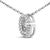 10K White Gold Diamond Accent "G" Initial Bubble Pendant Necklace For Sale - Image 4 of 5