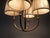 4-Arm Chandelier in Brass with Silk Shades, Austria, 1930s For Sale - Image 10 of 17