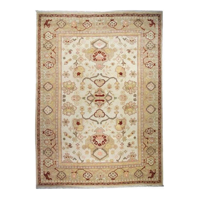 Oushak Rug 10' X 14' For Sale