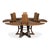 2020s Large Round Dining Table in Light Brown Oak With Iron Base For Sale - Image 5 of 11