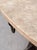 Metal Steel and Travertine Greek Key Center or Dining Table For Sale - Image 7 of 8