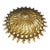 1950s Gold Metal Tole Sunburst Shade for Ceiling Light Fixture, Made in Italy For Sale