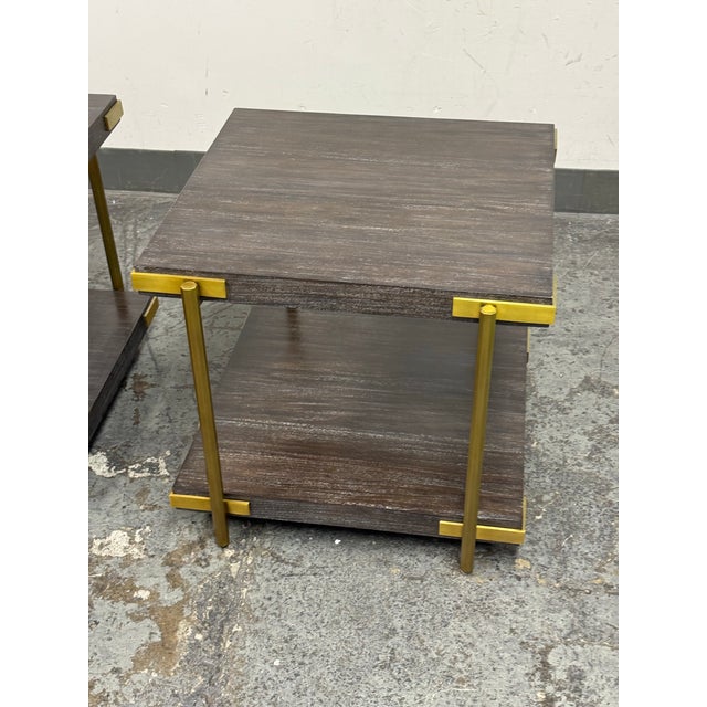 Coffee Theodore Alexander Ta Studio Zara Side Tables, Pair For Sale - Image 8 of 12