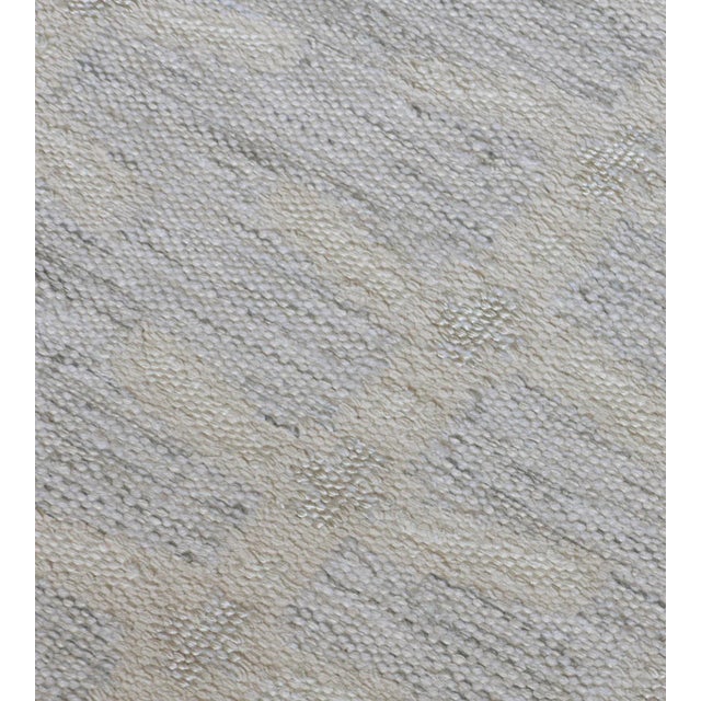 2000 - 2009 Hand-Woven Swedish Kilim Inspired Wool Mansour Modern Rug For Sale - Image 5 of 6