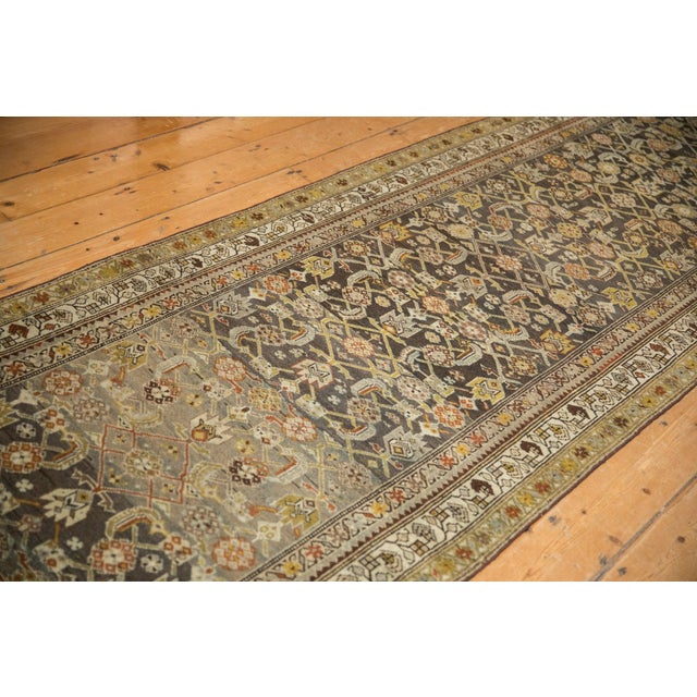 Old New House Vintage Distressed Hamadan Rug Runner - 3'5" x 16' For Sale - Image 4 of 12