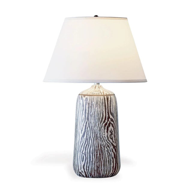 French Scalamandre Maison by Port 68 Muirwoods Faux Bois Lamp, 31"H For Sale - Image 3 of 3