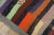 Textile 1950s Vintage American Hooked Multicolor Stripe Folk Art Small Wool Rug For Sale - Image 7 of 14
