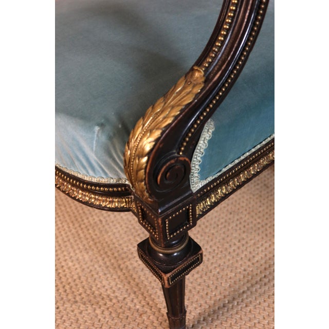 Napoleon III Painted Wood Living Room Set, 1800s, Set of 5 For Sale - Image 14 of 16