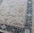 White Hand-Knotted Oushak Rug by Keivan Woven Arts, Navy Floral Design 5'7 X 8'8 For Sale - Image 8 of 12