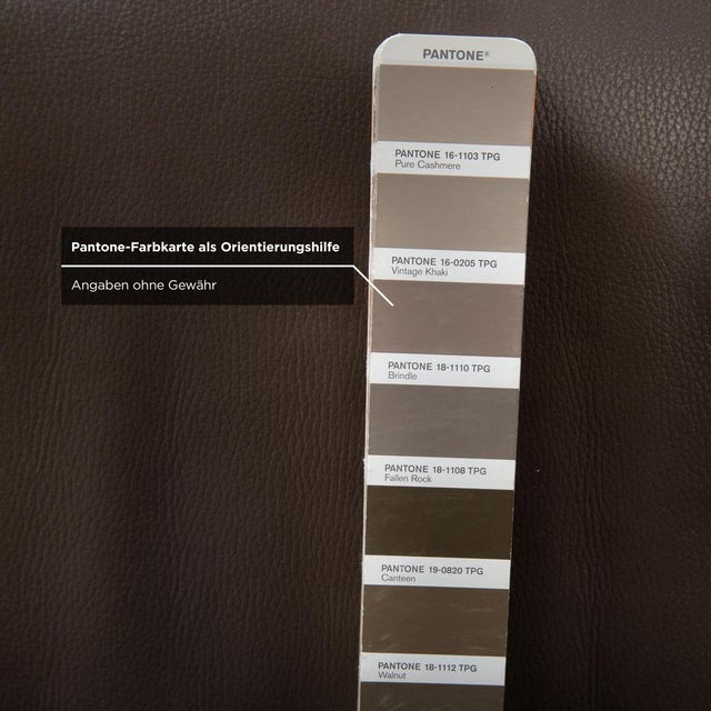 Model 8115 Armchairs and Ottoman in Grey Taupe Leather and Chrome, from Joop, Set of 2 For Sale - Image 13 of 18