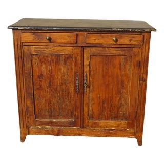 Vintage Parisian Pine Buffet, 1890s For Sale