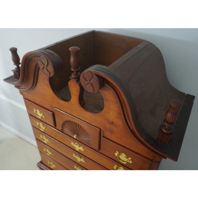 Antique 18th Century Clawfoot Cherry Queen Anne Highboy Chest on Chest For Sale - Image 11 of 18