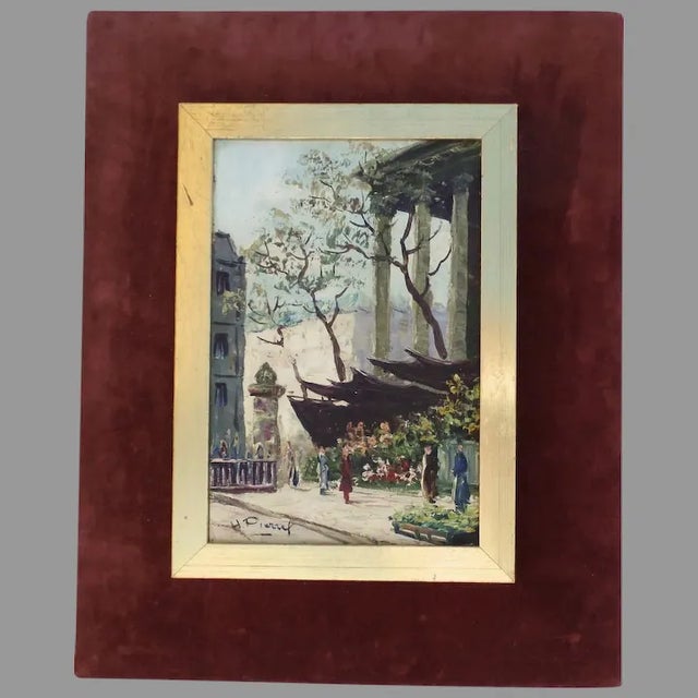 1960s Parisian Street Scene Oil Painting, Framed For Sale - Image 10 of 10