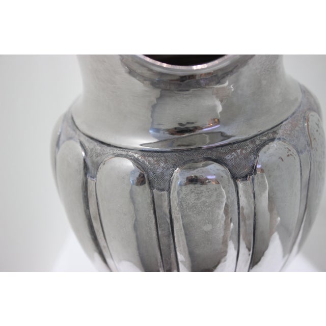 American Melon Pitcher Silver Plated For Sale - Image 9 of 12