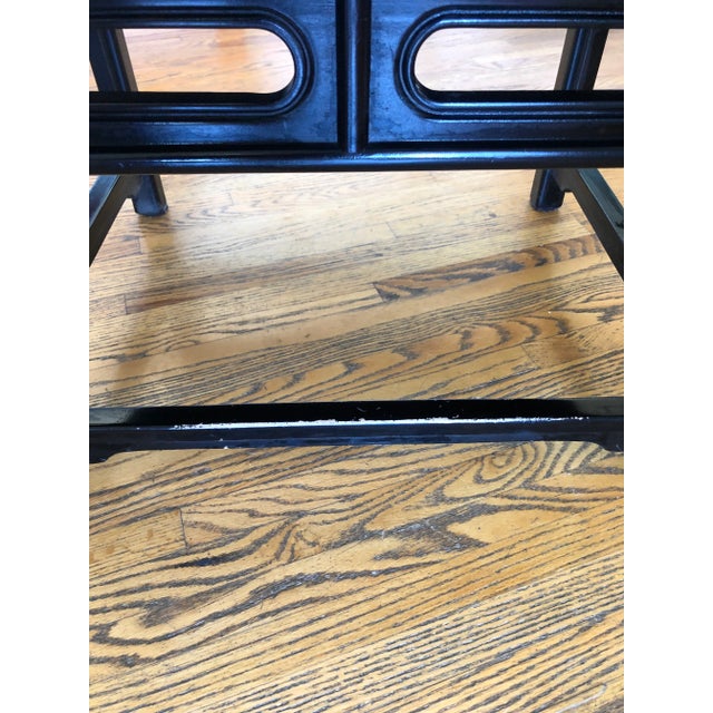 Asian 1970s Century Chair Company Large Asian Inspired Chair For Sale - Image 3 of 8