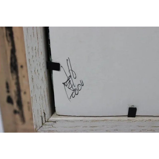 Contemporary Jean Pierre Weill Collage "John Lennon" 3-D Painting on Glass Ltd Ed For Sale - Image 3 of 13