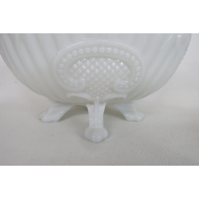 Portieux Vallerysthal White Opaline Milk Glass French Candy Dish With Lid 4733b For Sale - Image 14 of 18