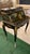 1960s 1960s French Louis XV Secretary Desk Hand-Painted Mahogany Bureau Plat 6 drawers-Black For Sale - Image 5 of 9