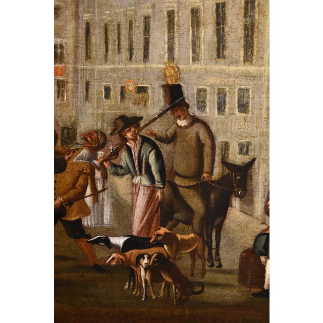 Workshop of Michelangelo Cerquozzi, Carnival Rome Piazza Colonna, 1640, Oil on Canvas For Sale - Image 15 of 18