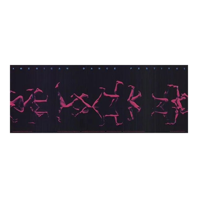 1986 Jimmy Williams 'American Dance Festival 1986' Pink & Black Offset Photography Lithograph For Sale