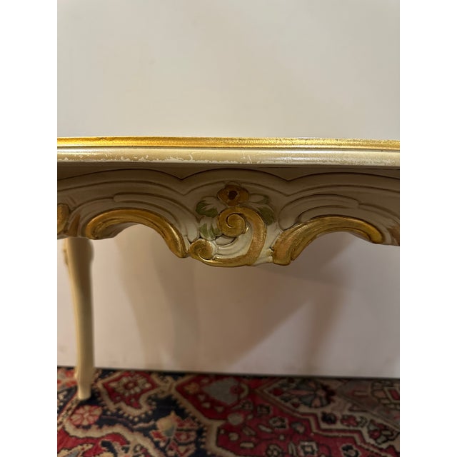 Venetian Style Lacquered Coffee Table, 1950s For Sale - Image 10 of 12