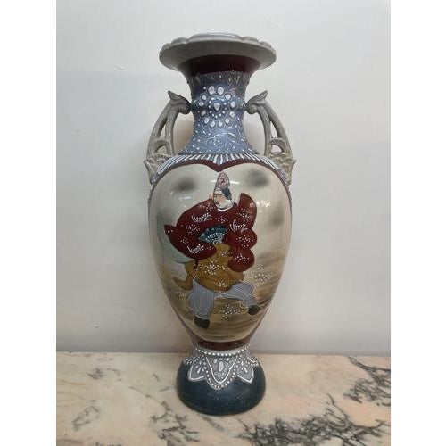Japanese Satsuma Style Baluster Vase For Sale - Image 6 of 6