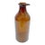 Antique Brown Glass Beaker Bottle With Cork For Sale
