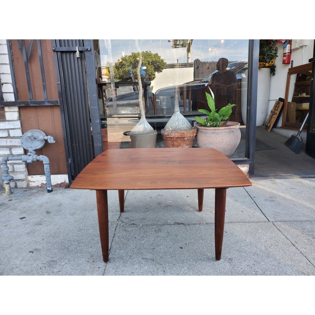 Brown 1950s Solid Walnut Ace-Hi Coffee Table For Sale - Image 8 of 12
