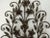 Metal Hand Wrought Iron Floral Wall Sconces - A Pair For Sale - Image 7 of 11