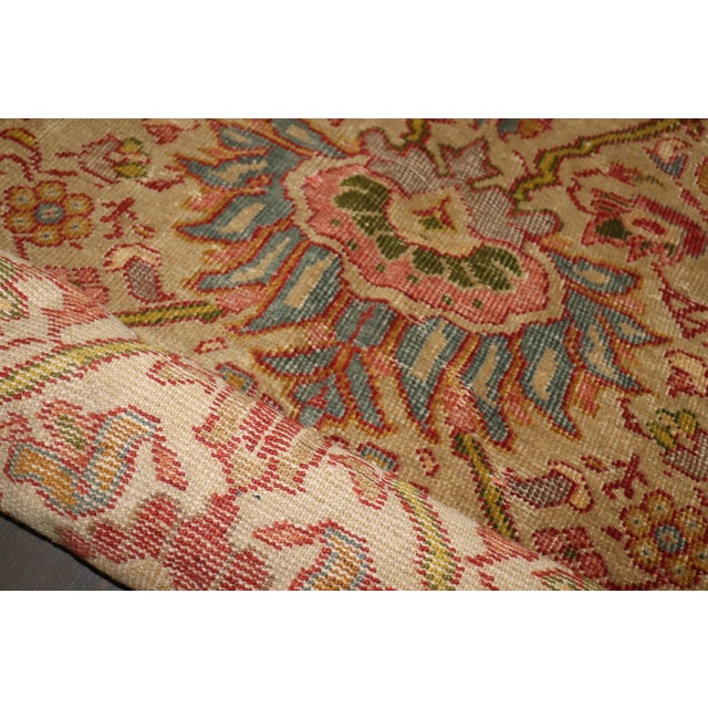 Large Antique Mahal Rug - 8'4" x 16'3" For Sale - Image 11 of 14