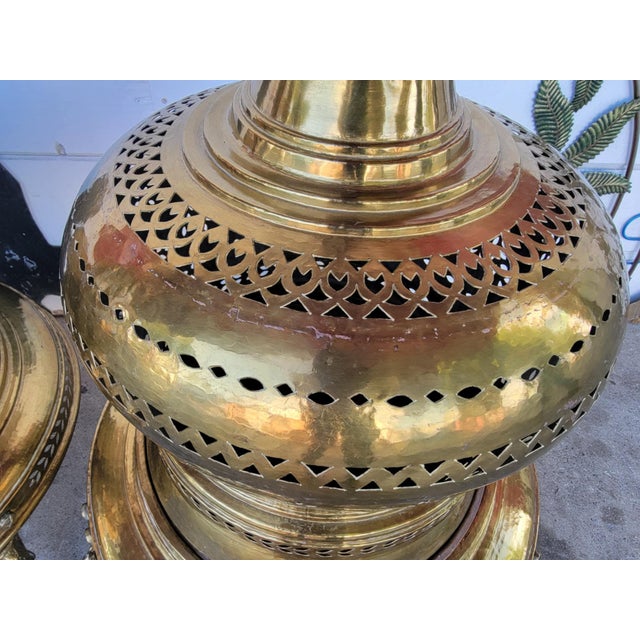 1960s 1960s Two French Style Brass & Copper Bell Brazier Heater For Sale - Image 5 of 18