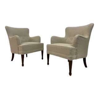 Set of Danish Armchairs by Frits Henningsen, 1950s For Sale