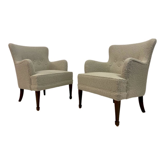 Set of Danish Armchairs by Frits Henningsen, 1950s For Sale