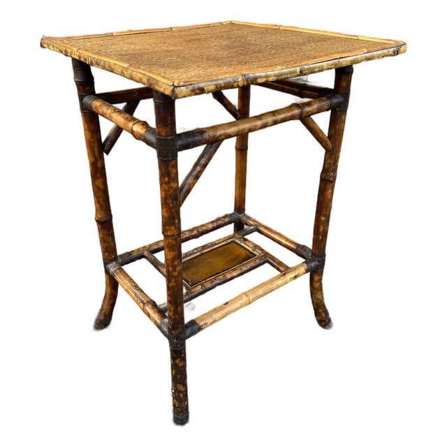 19th Century Bamboo Side Table For Sale