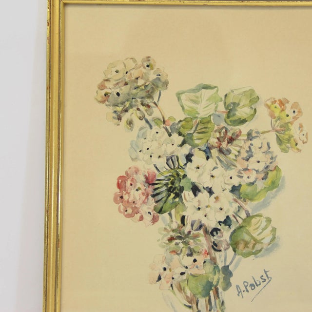 Watercolors by A. Pobst, 1950s, Set of 2, in Very Good conditions. Designed 1950 to 1959 This piece has an attribution...