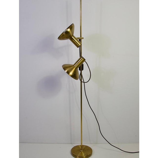Adjustable Brass Floor Lamp, Germany, 1970s For Sale - Image 3 of 18