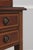 Antique Edwardian 2 Drawer Inlaid Mahogany Curio Cabinet For Sale - Image 16 of 17