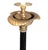 Metal Large 19th C. French Marble and Brass Candlesticks - A Pair For Sale - Image 7 of 8