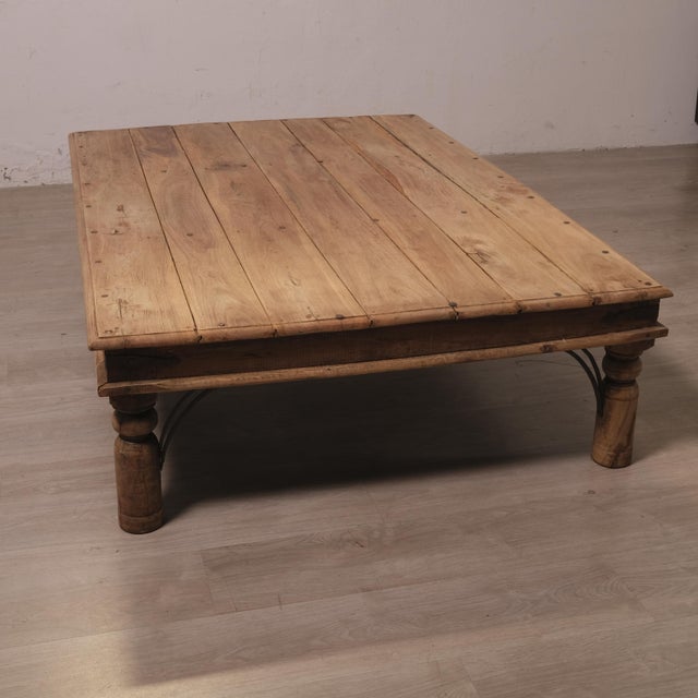 Vintage Indian Teak Coffee Table, 1960s For Sale - Image 15 of 18