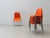 Metal Orange Stacking Chairs Europa by Helmut Starke for Embru, 1970s For Sale - Image 7 of 15
