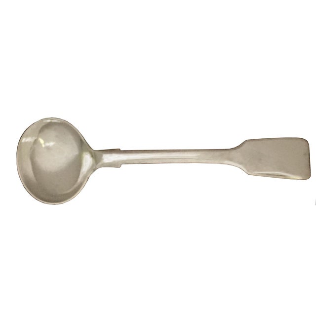 Vintage Sterling Silver Sugar Ladle Old English Tipt Pattern Fully Marked For Sale - Image 4 of 7