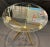 Auxiliary Table With Iron Legs and Beveled Glass For Sale - Image 4 of 5