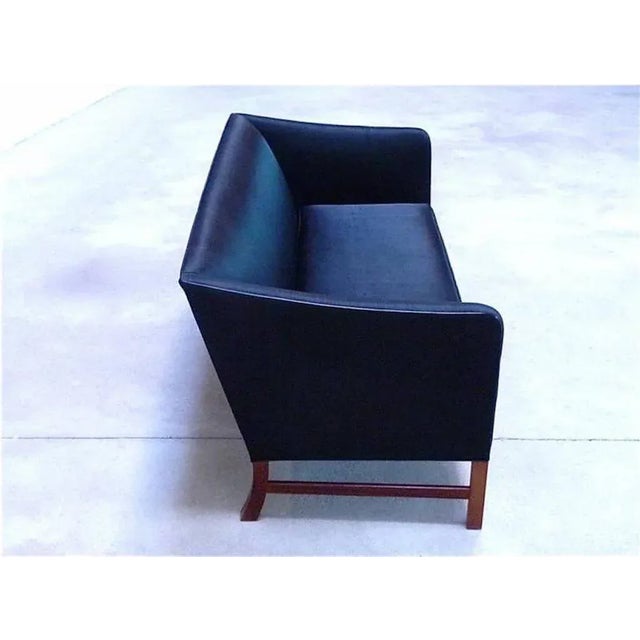 Mid-Century Modern Danish Two-Seater Sofa by Ole Wanscher for A.J. Iversen, 1960s For Sale - Image 3 of 7