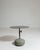 Charcoal 21st Century Poland Deep Charcoal Grey Round Stone-Base Side Table For Sale - Image 8 of 10