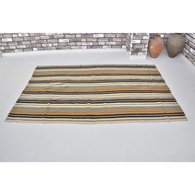 1960s Handmade wool and cotton rug in Turkish Anatolia Runner Carpet, Vintage Oushak Rug, Turkish Vintage Anatolian Rug,...