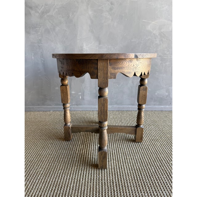 Not Yet Made - Made To Order Hollins White Oak Side Table in Medium Oak Finish For Sale - Image 5 of 11