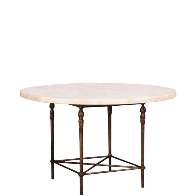 Contemporary Montecito Outside Dining Table in Bronze Finish by Michael Taylor For Sale - Image 3 of 3