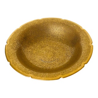 Antique Pickard Gold Incised Porcelain Bowl Dish For Sale